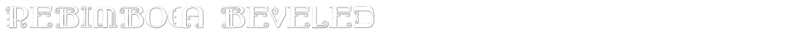 Rebimboca Outline font preview